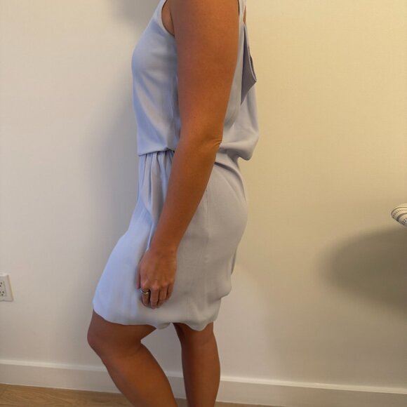 Acne Studios Light Blue Asymmetrical Midi Dress US Size 8 (but fits a 10) - Picture 2 of 7